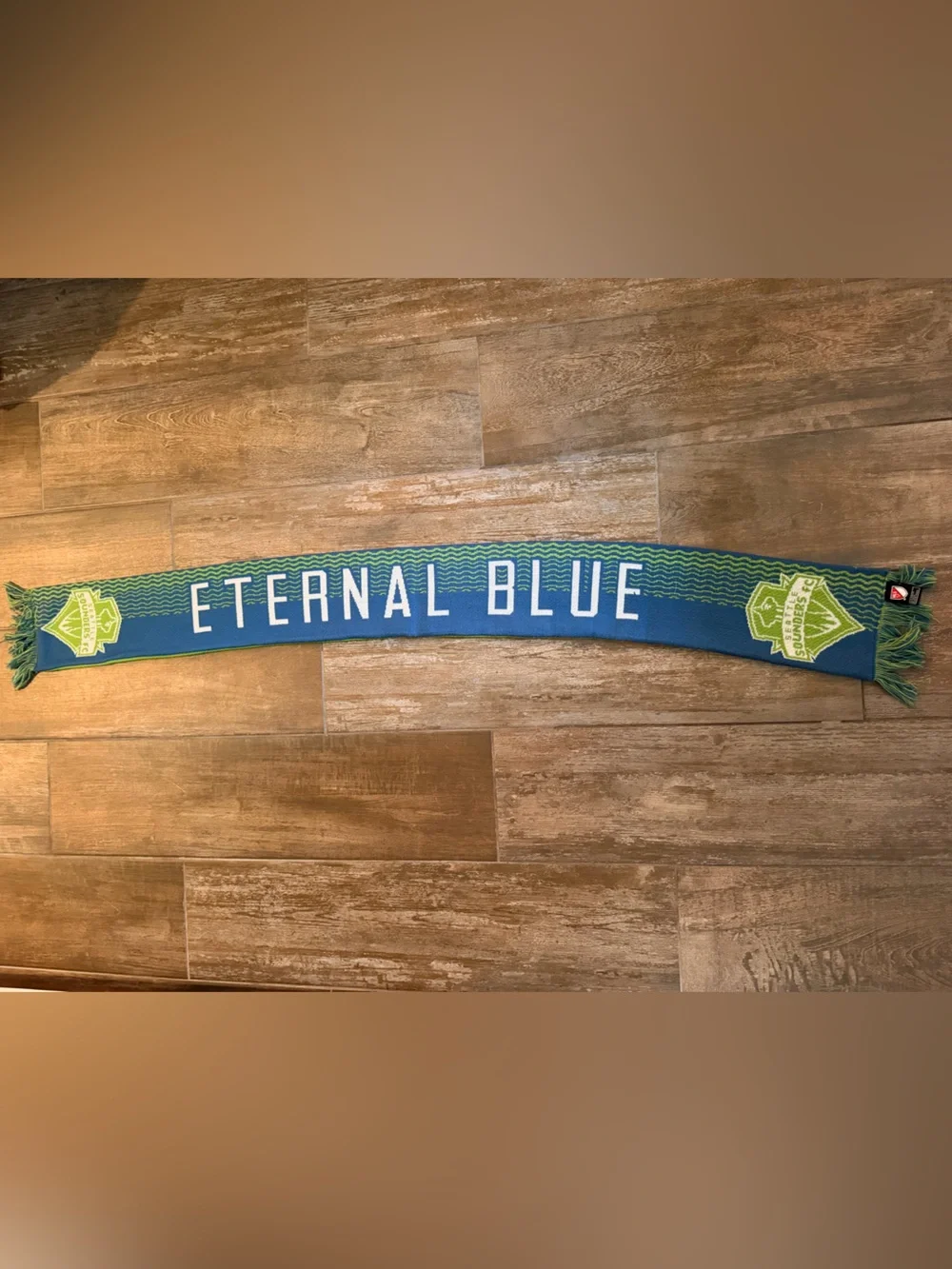 Seattle Sounders FC Eternal Blue Forever Green MLS Soccer Scarf 💚💙⚽